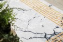 Dywan krótkowłosy ARLEN MARBLE4  biały motyw glamour styl glamour 120x170 hakano - RUG/LU/ARLEN/MARBLE4/WHITE+GOLD/120x170