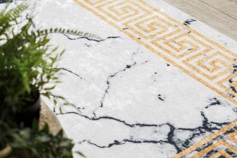 Dywan krótkowłosy ARLEN MARBLE4  biały motyw glamour styl glamour 120x170 hakano - RUG/LU/ARLEN/MARBLE4/WHITE+GOLD/120x170