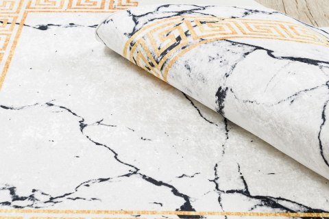 Dywan krótkowłosy ARLEN MARBLE4  biały motyw glamour styl glamour 120x170 hakano - RUG/LU/ARLEN/MARBLE4/WHITE+GOLD/120x170