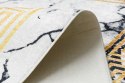 Dywan krótkowłosy ARLEN MARBLE4  biały motyw glamour styl glamour 160x220 hakano - RUG/LU/ARLEN/MARBLE4/WHITE+GOLD/160x220