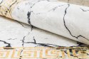 Dywan krótkowłosy ARLEN MARBLE4  biały motyw glamour styl glamour 160x220 hakano - RUG/LU/ARLEN/MARBLE4/WHITE+GOLD/160x220