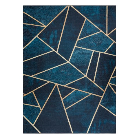 Dywan krótkowłosy ARLEN MOSAIC granatowy motyw styl glamour 120x170