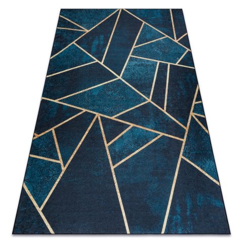 Dywan krótkowłosy ARLEN MOSAIC granatowy motyw styl glamour 120x170