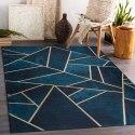 Dywan krótkowłosy ARLEN MOSAIC granatowy motyw styl glamour 120x170