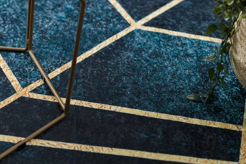 Dywan krótkowłosy ARLEN MOSAIC granatowy motyw styl glamour 120x170