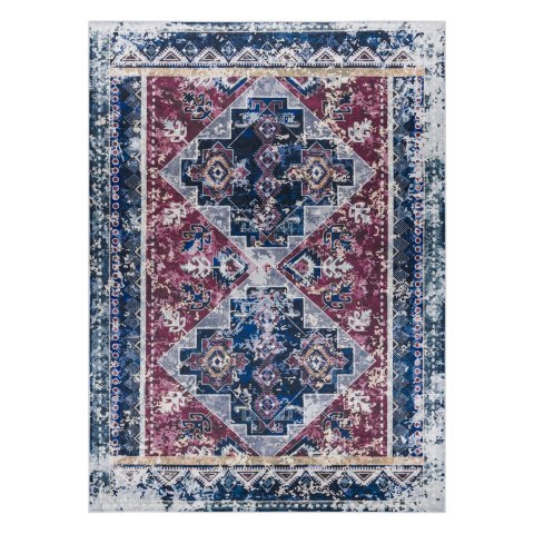 Dywan krótkowłosy ARLEN ORIENTAL  granatowy styl vintage 160x220 hakano - RUG/LU/ARLEN/ORIENTAL/RED+BLUE/160x220
