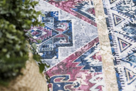 Dywan krótkowłosy ARLEN ORIENTAL  granatowy styl vintage 160x220 hakano - RUG/LU/ARLEN/ORIENTAL/RED+BLUE/160x220
