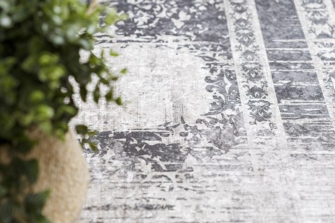 Dywan krótkowłosy ARLEN ORNAMENT3  kremowy styl vintage 160x220 hakano - RUG/LU/ARLEN/ORNAMENT3/BLACK+WHITE/160x220