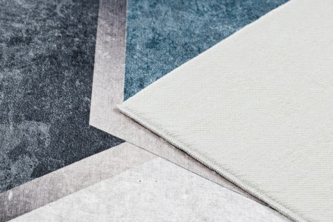 Dywan krótkowłosy ARLEN RHOMBUS  biały styl aztecki 80x150 hakano - RUG/LU/ARLEN/RHOMBUS/WHITE+BLACK/80x150
