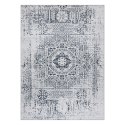 Dywan krótkowłosy ARLEN ROSETTE  biały styl vintage 120x170 hakano - RUG/LU/ARLEN/ROSETTE/WHITE+BLACK/120x170