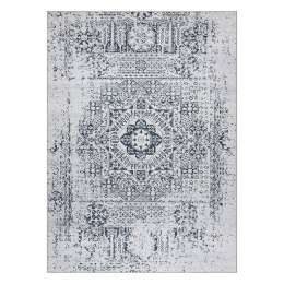 Dywan krótkowłosy ARLEN ROSETTE  biały styl vintage 120x170 hakano - RUG/LU/ARLEN/ROSETTE/WHITE+BLACK/120x170