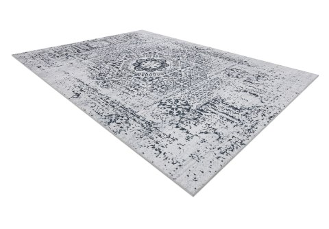Dywan krótkowłosy ARLEN ROSETTE  biały styl vintage 120x170 hakano - RUG/LU/ARLEN/ROSETTE/WHITE+BLACK/120x170