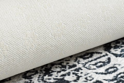 Dywan krótkowłosy ARLEN ROSETTE  biały styl vintage 120x170 hakano - RUG/LU/ARLEN/ROSETTE/WHITE+BLACK/120x170