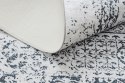 Dywan krótkowłosy ARLEN ROSETTE  biały styl vintage 120x170 hakano - RUG/LU/ARLEN/ROSETTE/WHITE+BLACK/120x170