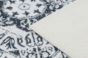 Dywan krótkowłosy ARLEN ROSETTE  biały styl vintage 120x170 hakano - RUG/LU/ARLEN/ROSETTE/WHITE+BLACK/120x170