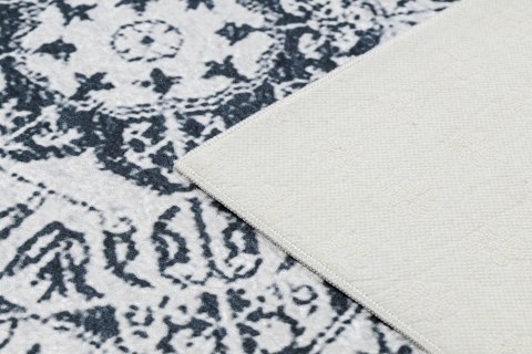 Dywan krótkowłosy ARLEN ROSETTE  biały styl vintage 120x170 hakano - RUG/LU/ARLEN/ROSETTE/WHITE+BLACK/120x170