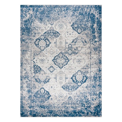 Dywan krótkowłosy ARLEN ROSETTE2  beżowy styl vintage 160x220 hakano - RUG/LU/ARLEN/ROSETTE2/BEIGE+BLUE/160x220