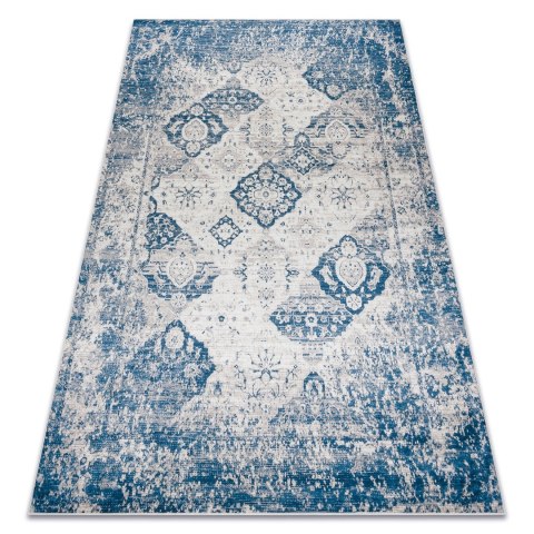 Dywan krótkowłosy ARLEN ROSETTE2  beżowy styl vintage 160x220 hakano - RUG/LU/ARLEN/ROSETTE2/BEIGE+BLUE/160x220