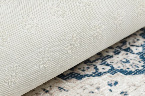 Dywan krótkowłosy ARLEN ROSETTE2  beżowy styl vintage 160x220 hakano - RUG/LU/ARLEN/ROSETTE2/BEIGE+BLUE/160x220