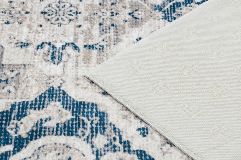 Dywan krótkowłosy ARLEN ROSETTE2  beżowy styl vintage 160x220 hakano - RUG/LU/ARLEN/ROSETTE2/BEIGE+BLUE/160x220