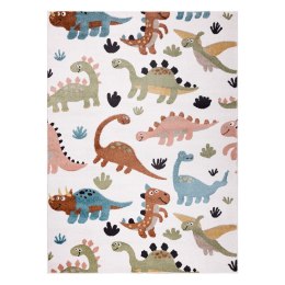 Dywan FUN Dino dla dzieci, dinozaury krem - RUG/LU/BEO/DINO/CREAM/140x190