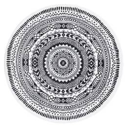 Dywan FUN Napkin serweta koło - szary - RUG/LU/BEO/NAPKIN/GREY/R100