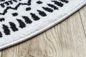 Dywan FUN Napkin serweta koło - szary - RUG/LU/BEO/NAPKIN/GREY/R100