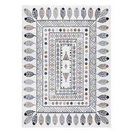Dywan FUN Teepee dla dzieci, wzór indiański, ramka krem - RUG/LU/BEO/TEEPEE/CREAM/140x190