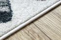 Dywan FUN Teepee dla dzieci, wzór indiański, ramka krem - RUG/LU/BEO/TEEPEE/CREAM/140x190