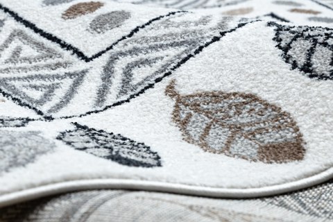 Dywan FUN Teepee dla dzieci, wzór indiański, ramka krem - RUG/LU/BEO/TEEPEE/CREAM/140x190