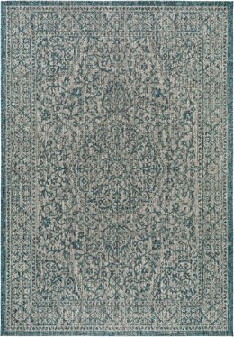 Dywan krótkowłosy CLEO 2  niebieski styl tropikalny 80x150 benuta - RUG/BENUT/CLEO/2/BLUE/80x150