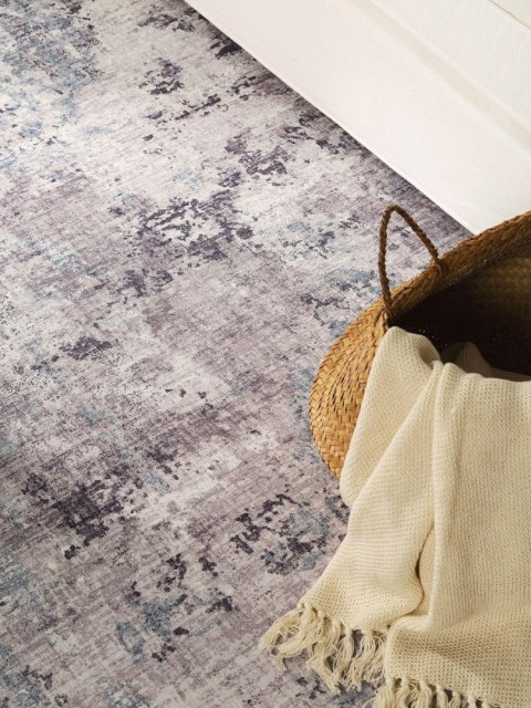 Dywan krótkowłosy LAURY 4  szary styl glamour 80x150 benuta - RUG/BENUT/LAURY/4/GREY/80x150