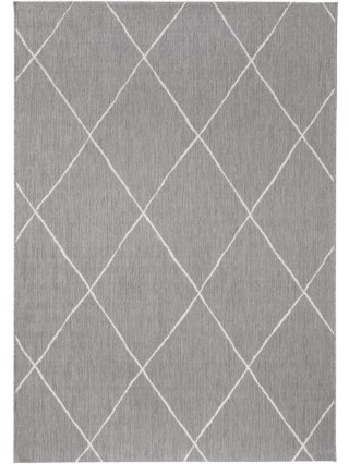 Dywan krótkowłosy METRO 4  szary styl skandynawski 80x150 benuta - RUG/BENUT/METRO/4/GREY/80x150
