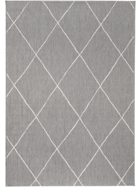 Dywan krótkowłosy METRO 4  szary styl skandynawski 80x150 benuta - RUG/BENUT/METRO/4/GREY/80x150