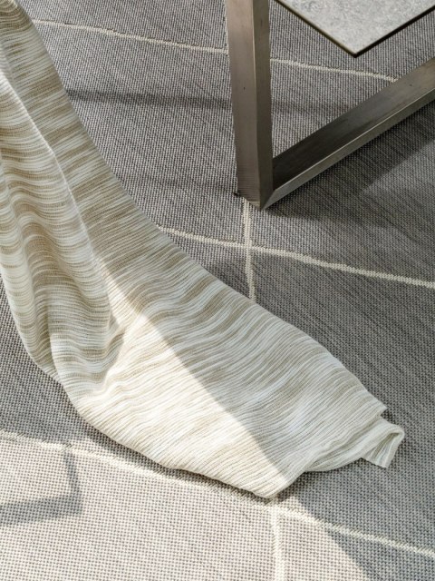 Dywan krótkowłosy METRO 4  szary styl skandynawski 80x150 benuta - RUG/BENUT/METRO/4/GREY/80x150
