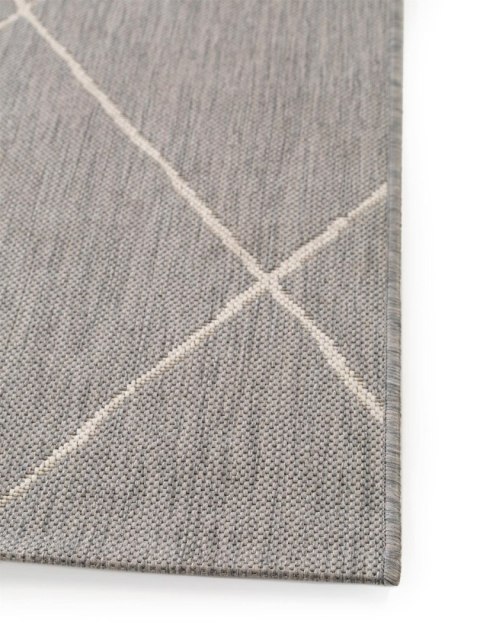 Dywan krótkowłosy METRO 4  szary styl skandynawski 80x150 benuta - RUG/BENUT/METRO/4/GREY/80x150