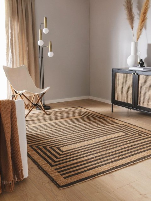 Dywan krótkowłosy BARU kolor beżowy styl tropikalny 120x170 benuta - RUG/BENUT/BARU/BEIGE+BROWN/120x170