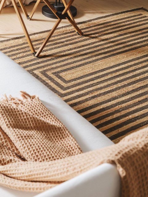 Dywan krótkowłosy BARU kolor beżowy styl tropikalny 120x170 benuta - RUG/BENUT/BARU/BEIGE+BROWN/120x170