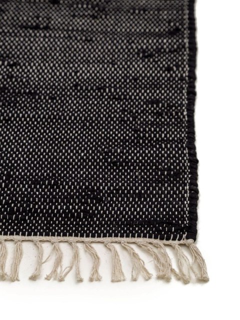 Dywan krótkowłosy TOM  czarny styl minimalistyczny 80x150 benuta - RUG/BENUT/TOM/BLACK/80x150