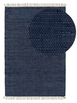 Dywan krótkowłosy TOM  granatowy styl minimalistyczny 70x120 benuta - RUG/BENUT/TOM/DBLUE/70x120