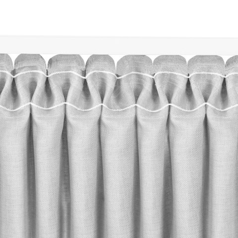 Zasłona CARMENA kolor szary   smok transparentna 5 cm plecionka 300x270 homede - CURT/HOM/CARMENA/BRAID/PLEAT