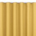 Zasłona CARMENA kolor musztardowy   wave transparentna 7 cm plecionka 220x175 homede - CURT/HOM/CARMENA/BRAID