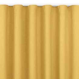 Zasłona CARMENA kolor musztardowy   wave transparentna 7 cm plecionka 220x245 homede - CURT/HOM/CARMENA/BRAID