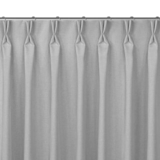 Zasłona CARMENA kolor szary  flex 7,5 cm z podwójną zakładką plecionka 140x270 homede - CURT/HOM/CARMENA/BRAID/FLE