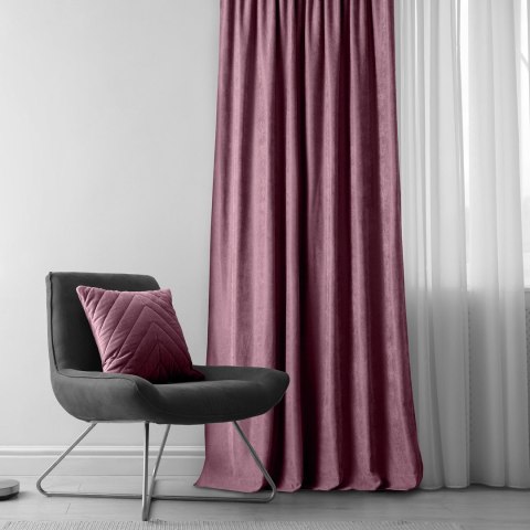 Zasłona MILANA  liliowy  flex 9,5 cm z podwójną zakładką szenila 220x270 homede - CURT/HOM/MILANA/CHENILLE/FL