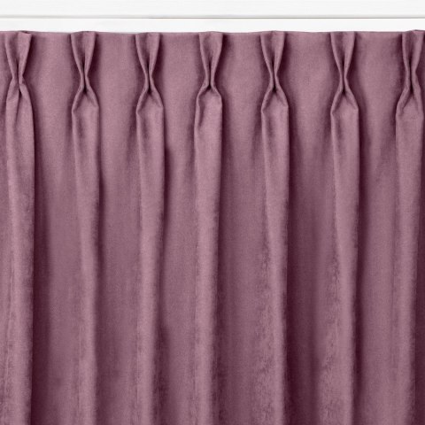 Zasłona MILANA  liliowy  flex 9,5 cm z podwójną zakładką szenila 220x270 homede - CURT/HOM/MILANA/CHENILLE/FL
