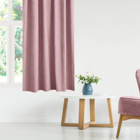 Zasłona MILANA  różowy   smok transparentna 10 cm szenila 420x245 homede - CURT/HOM/MILANA/CHENILLE/PLEA
