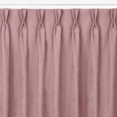 Zasłona MILANA  różowy  flex 7,5 cm z podwójną zakładką szenila 420x270 homede - CURT/HOM/MILANA/CHENILLE/FLE