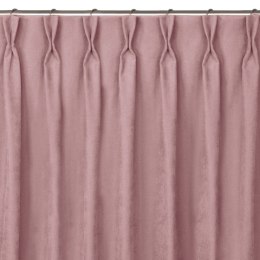 Zasłona MILANA  różowy  flex 7,5 cm z podwójną zakładką szenila 560x175 homede - CURT/HOM/MILANA/CHENILLE/FLE