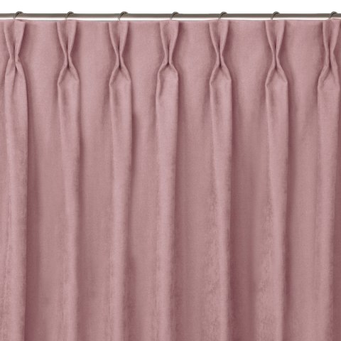 Zasłona MILANA  różowy  flex 9,5 cm z podwójną zakładką szenila 420x225 homede - CURT/HOM/MILANA/CHENILLE/FLE
